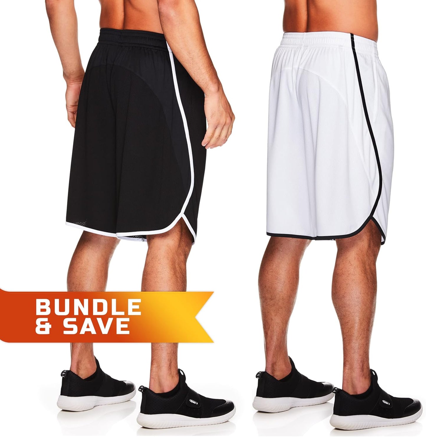 Men'S Athletic Shorts, 2-Pack