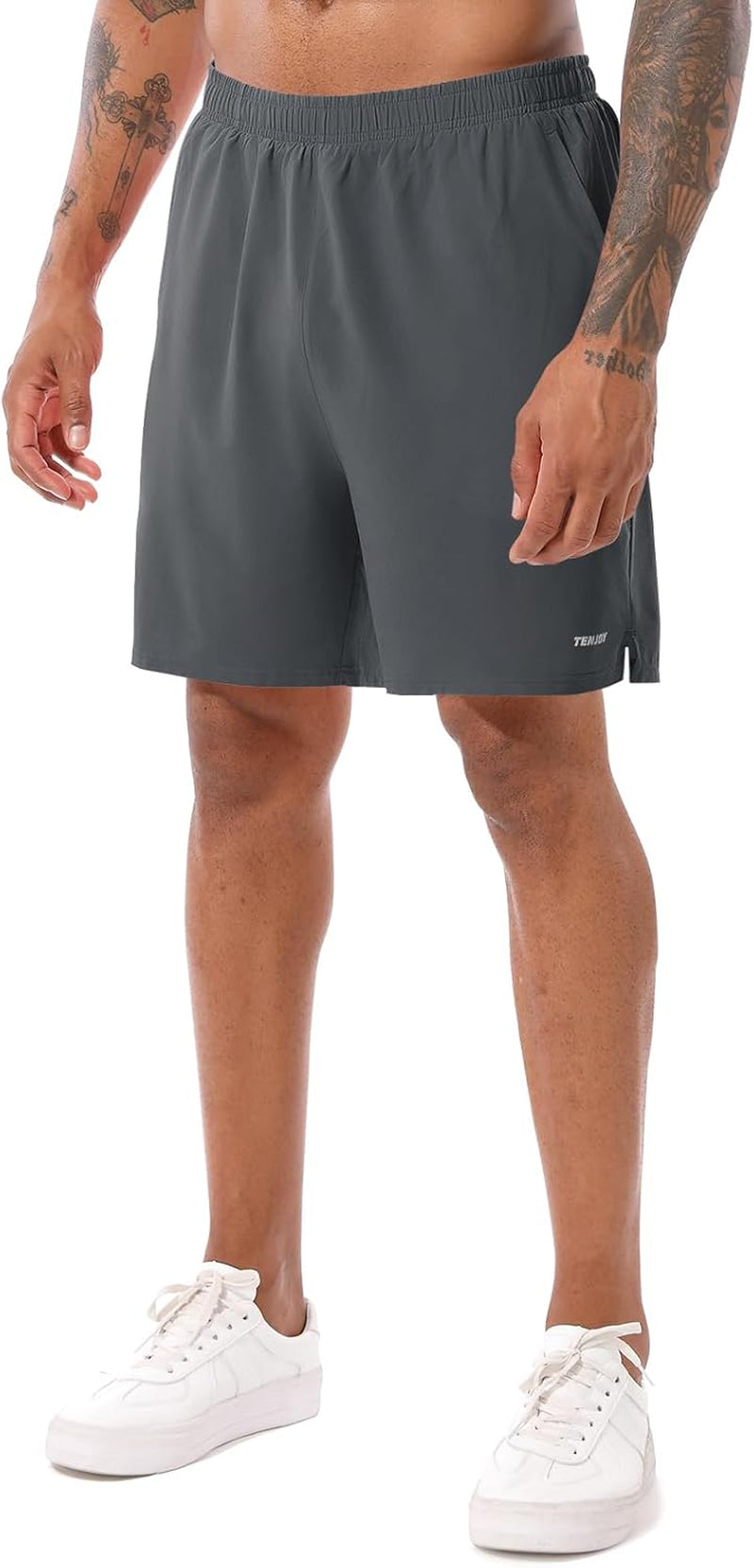 Men'S Running Shorts with Phone Pockets