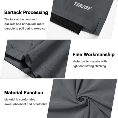 Men'S Running Shorts with Phone Pockets
