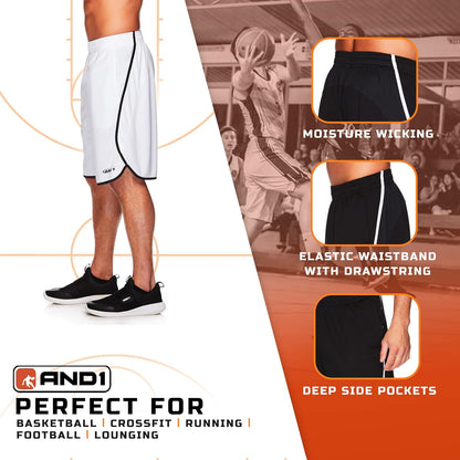 Men'S Athletic Shorts, 2-Pack
